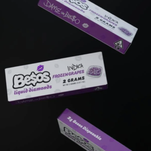 Besos Frozen Grapes 2g Disposable Vape | Indica