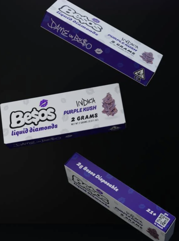 Besos Purple Kush 2g Disposable Vape | Indica