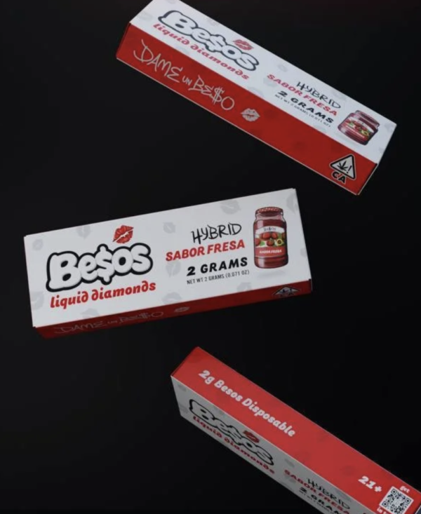 Besos Sabor Fresa 2g Disposable Vape | Hybrid